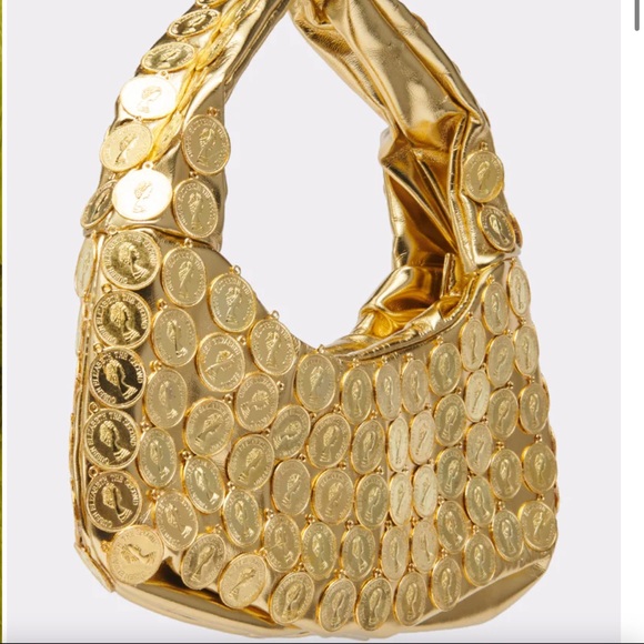 AKIRA Handbags - Shes Rich Akira Gold Coin Women's Hand Bag Purse Handbag Money